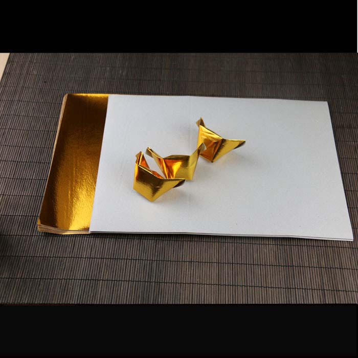 Gold and silver ingot paper folding ingot coated gold and silver foil paper burning paper
