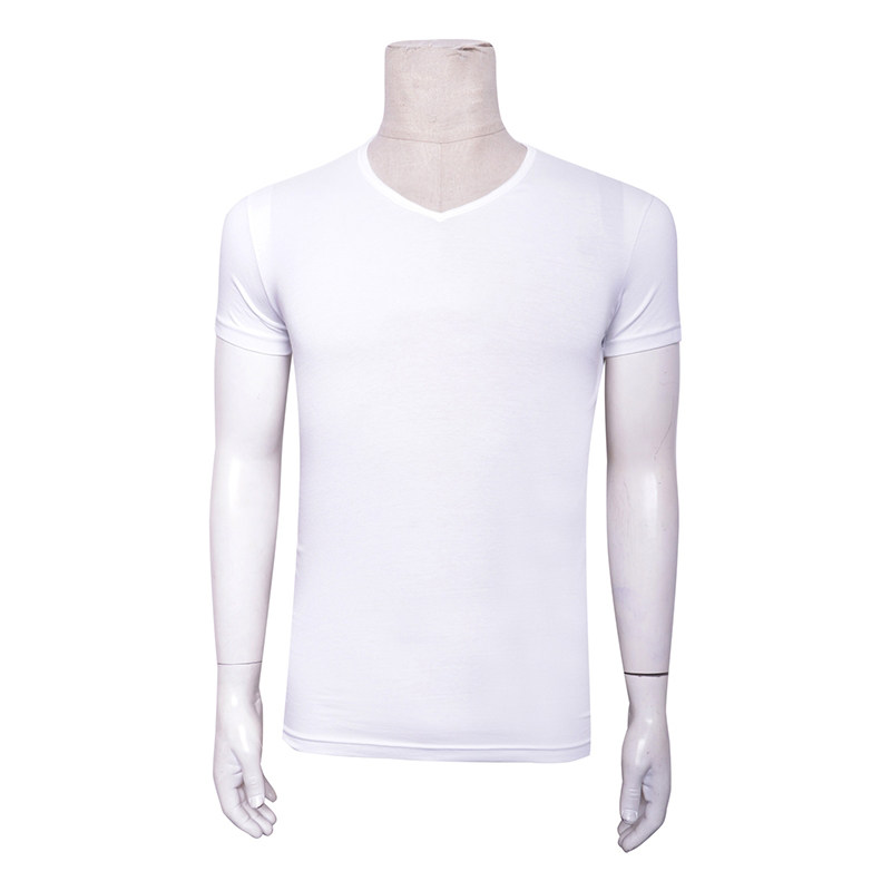 Special 130-E A summer men's casual short sleeves T-shirt lingerie white pure cotton with a V collar for every box