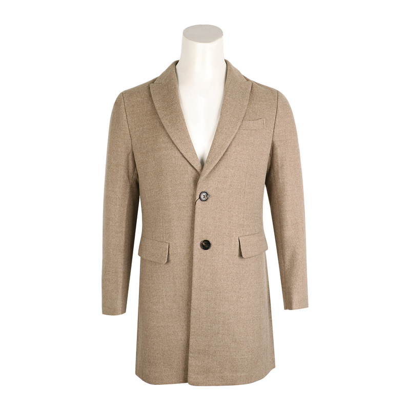 Special 1299 - Men's Camel-Colored Mid-Length Coat, Italian Lp Fabric, Merino Sheep Wool, Retail Price 13,800 Special 1299 - Men's Camel-Colored Mid-Length Coat, Italian Lp Fabric, Merino Sheep Wool, Retail Price 13,800