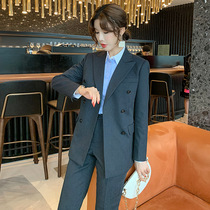 Fat mm200 kg suit suit women 2021 new size Spring and Autumn foreign style high-end professional temperament suit jacket