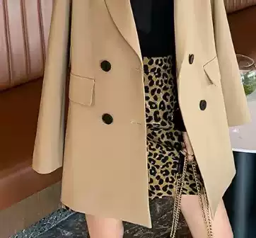 BAO WEN short skirt plus fat skirt with suit jacket fashion versatile design sense skirt fat sister