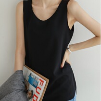 Fat plus size satin sleeveless base vest sling female fat mm200 pounds summer thin large size inside the tide