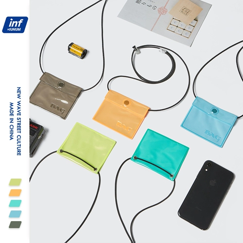 Модный аксессуар из ПВХ, светоотражающий комплект, сумка через плечо, чехол для проездного, свежий картхолдер подходит для мужчин и женщин