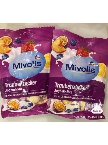 Связанная Германия Mivolis Frimation Candy Milk Candy Glucose Glucose Rapid Energy Candy DM100G