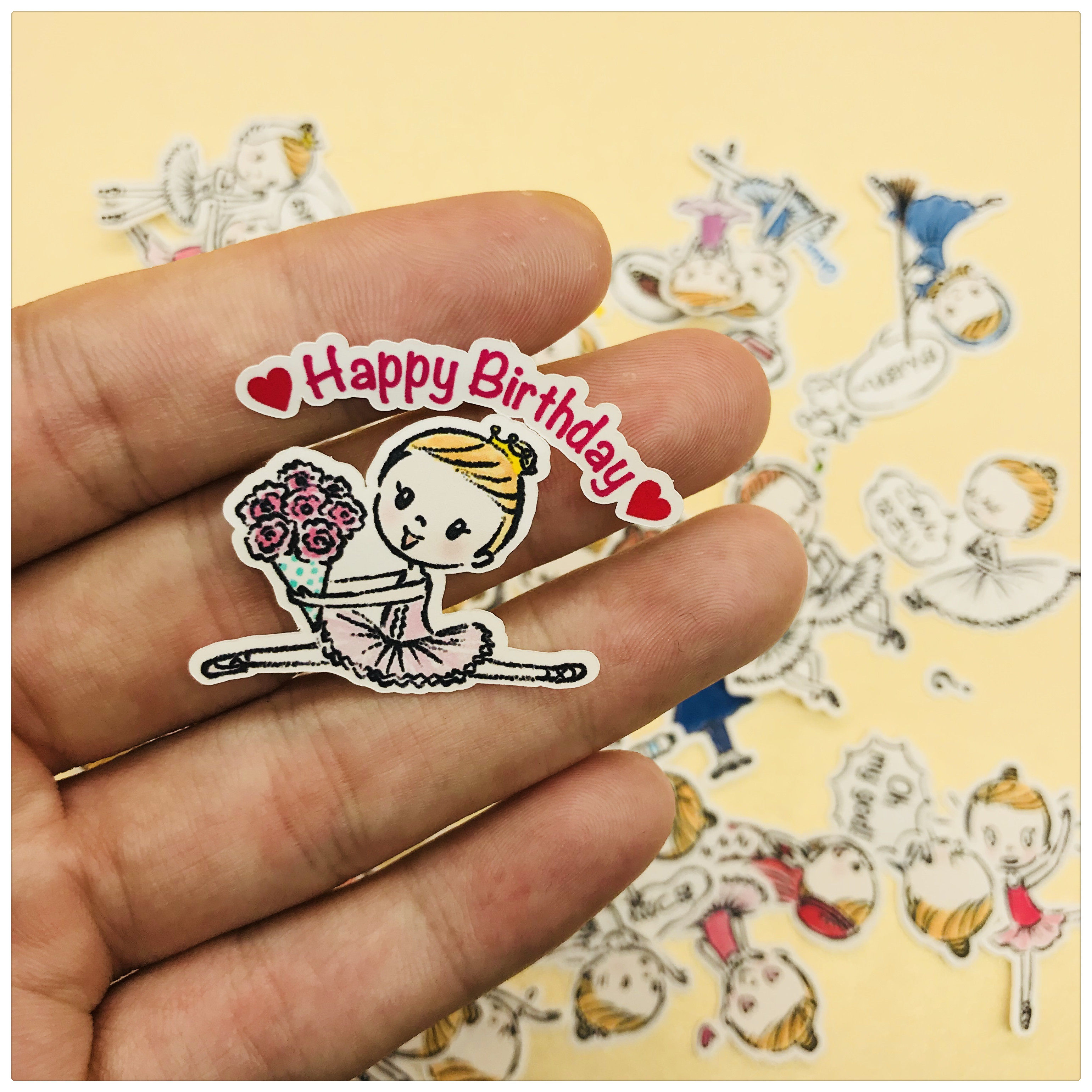 Hand account sticker bag Ballet girl 80 pieces into hand account sticker photo album decoration 25 yuan