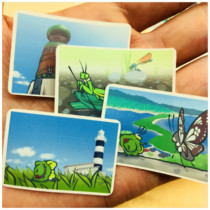Handbill Sticker Bag Travel Frog write True 31 Entrance Ledger Sticker Album decoration RMB25