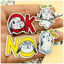 Handbook sticker bag Angola lop-eared rabbit 44 pieces into the hand account sticker photo album decoration 25 yuan