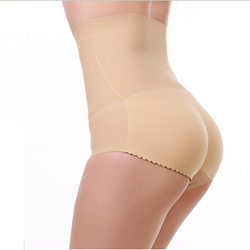 High-waisted Seamless Butt Lifting Fake Butt Tummy Control Pants Women's Body Shaping Thickened Pad Breathable Butt Pad underwear Briefs