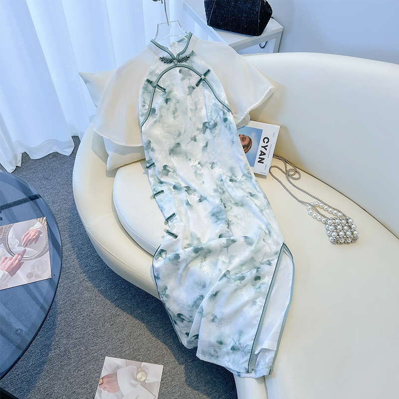Summer fitted cheongsam, dress, suitable for teen Summer fitted cheongsam, dress, suitable for teen