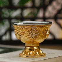 Home Buddha Hall 8 auspicious for water glasses multifunction for a cup for a bowl for a Buddha lamp candleholder Crisp Oil Lamp Holder Holy Water Cup