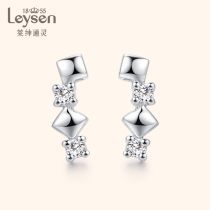 Laisen Tongling Jewelry K Gold Diamond Stud Earrings Earrings Diamond Stitching Dream Star Series