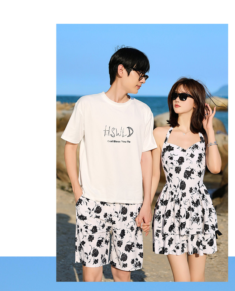 Купальник, сексуальные пляжные штаны, комплект, для влюбленных 