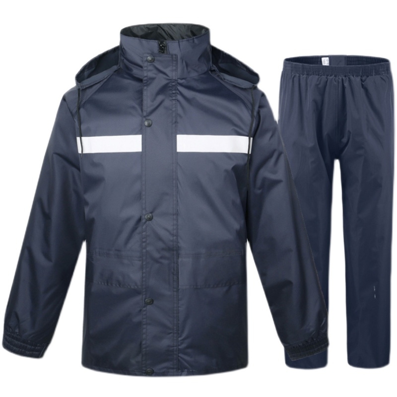 Full-Body Waterproof Patrol Windproof Cycling Raincoat for Outdoor Farmers, Men's Split-Type Warning Raincoat for Role-Playing