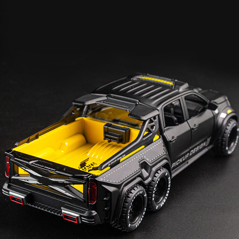 Chimei 1:28 Mercedes X-class pickup 6X6 simulation alloy car model off-road vehicle children's toy car model ornaments - Taobao