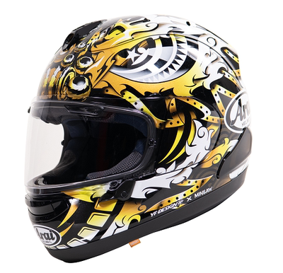 Spot ARAI Japan Import Locomotive Safety Helmet 7X limited cooperation Black Gold Wake Lion Racing Sports Car Full Armor