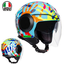 Italian AGV ORBYT motorcycle helmet male and female sun-shading double lenses Summer half helmet Safety helmet