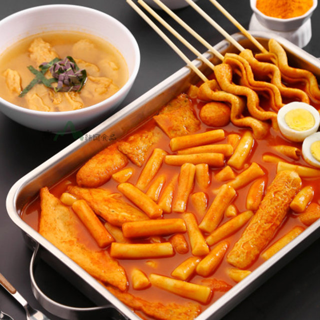 Korean-Style Spicy Fried Rice Cake Seasoning Powder, Slightly Spicy Rice Cake Hot Pot Seasoning, Korean Restaurant Spicy Fried Rice Cake Powder 1kg Bag