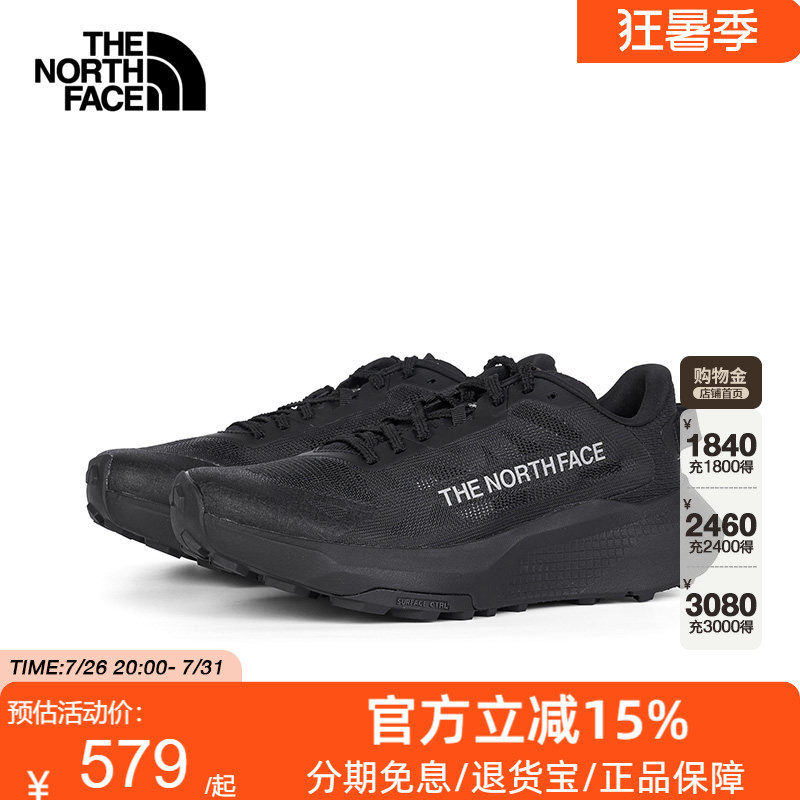 Thenorthface North Face V2 Trail Running Shoes for Men, Autumn and Winter, Grip, Outdoor, Shock Absorption, New Sports Shoes 8G6M