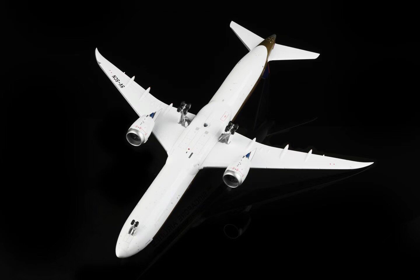 SQ Wings 1/200 Singapore Airlines B787-10 alloy aircraft model 9V