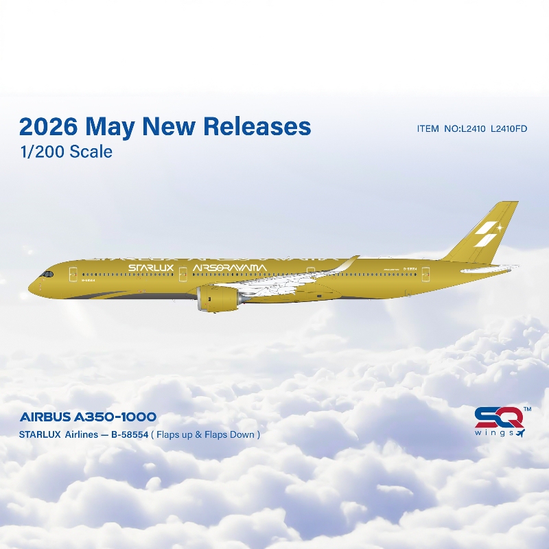Pre-Sq Wings 1/200 Xingyu Airlines A350-1000 Alloy Aircraft Model B-58553