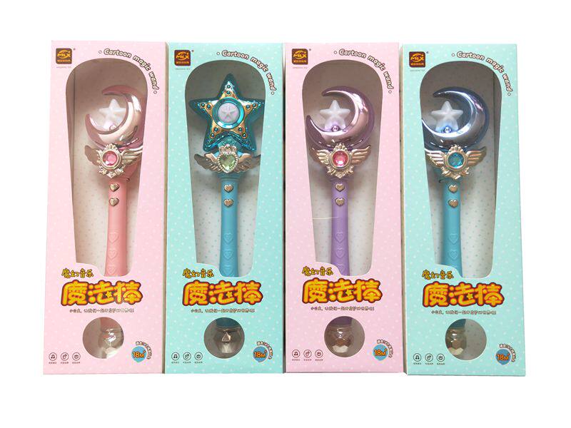 Little Magic Fairy Princess Magic Wand Children flash music Fairy wand Star moon Sailor Moon Scepter transformation toy