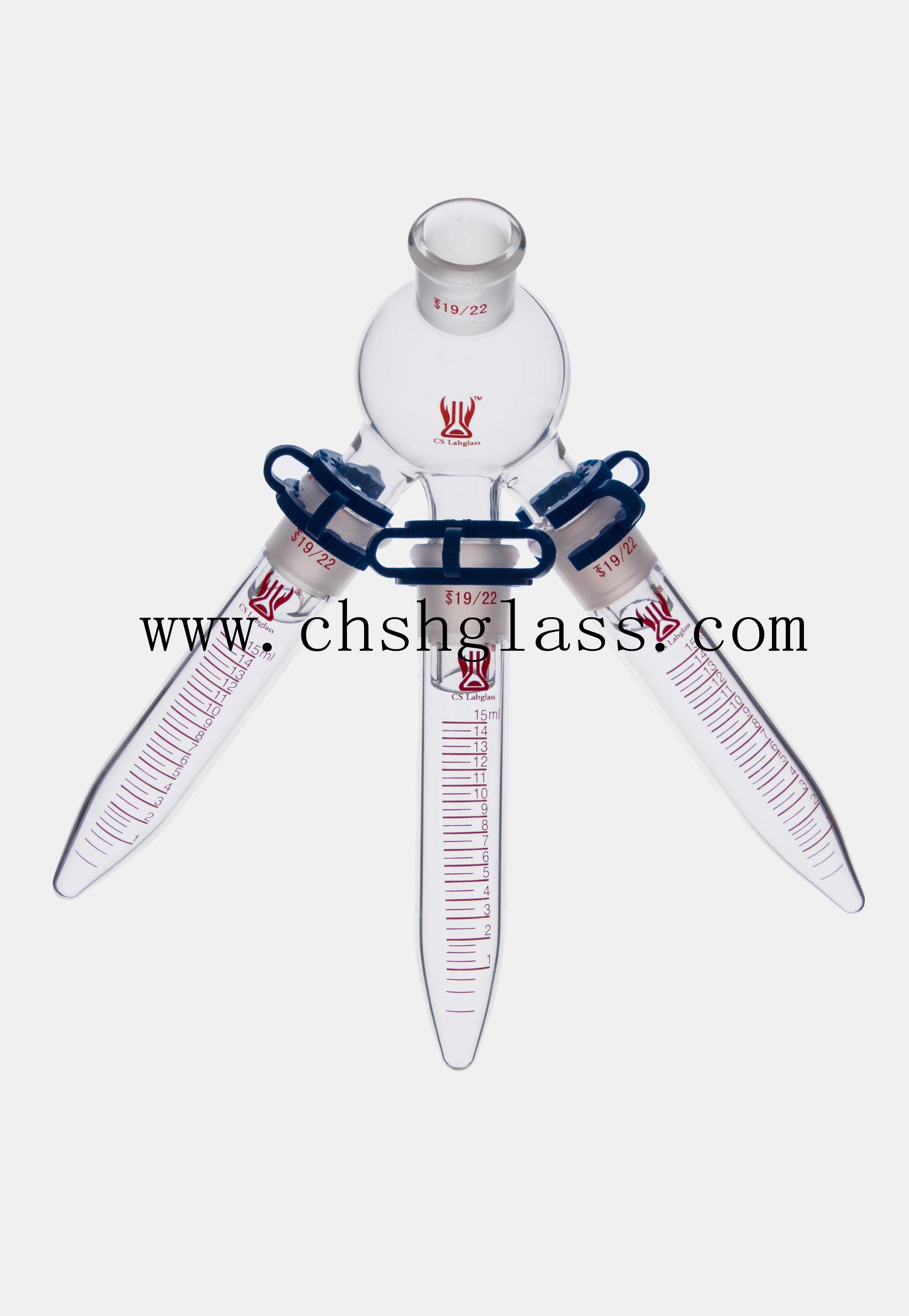 天津诚盛/三叉接收管CS-D38/化学实验室仪器/教学玻璃仪器