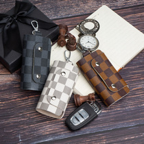 Key bag womens Korean cute multi-function universal key key bag mini large capacity male waist padlock key bag