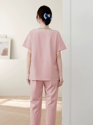 Униформа медсестры, эластичная быстросохнущая тонкая униформа врача для работы, короткий рукав