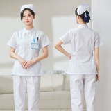 Летняя униформа медсестры, тонкий демисезонный лонгслив, раздельный короткий комплект, униформа врача, комбинезон, короткий рукав
