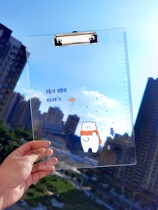Primary school students Home Desktop a4 Writing Pads Clip Boards Subwriting Job Clip Papers Ins Wind Splint Cute