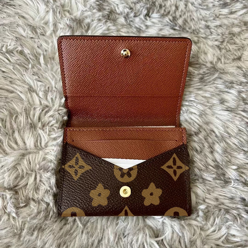 Genuine Leather Card Holder, Compact and Unisex, Thin and Exquisite, Women's Business Card Holder, Light Luxury with Clasp, Trendy Coin Purse