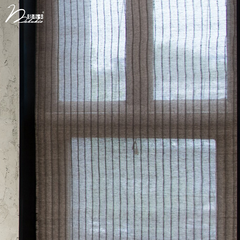 Mabuka New Chinese Linen Grass Curtain Day Type Curtain Bamboo Silk Partition Window Living-room Screen Curtain roller blinds custom