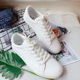 Removed from the cabinet MOWA's new Internet celebrity white shoes, versatile trendy lace-up casual sneakers for men, soft-soled single shoes for women