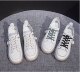 2023 Spring and Autumn New Style Comfortable Versatile Slip-On Soft Sole Maternity Shoes Flat Sneakers Genuine Leather White Shoes for Women