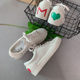 Big Sale Clearance Mowa White Shoes Women's Leather Versatile Korean Style Flats Soft Bestie Heart Casual Children's Shoes