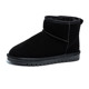 Mowa's same style MOWA winter style plus velvet thickened snow boots non-slip warm short boots for women suede fur one-piece men's