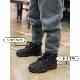 Mowa Winter Fleece-Lined Martin Boots for Men and Women, Same Style for Couples, Hook British Motorcycle Short Boots, Thick-Soled High-Top Children's Boots