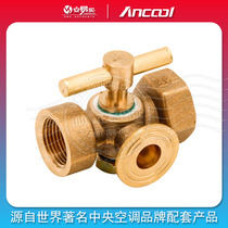 ANCOOL pressure gauge Three-way plug valve Corker ball valve Pressure gauge steam valve 4 points-M20x1 5 T3-H