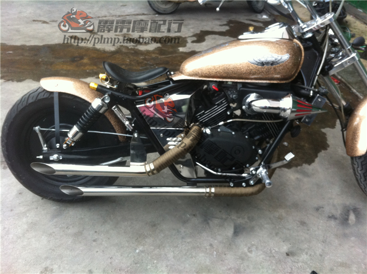 2016 con chó rồng mới 250 Magna 250 sửa đổi ống xả đuôi retro thuần tuý thẳng - Ống xả xe máy bô xe máy honda