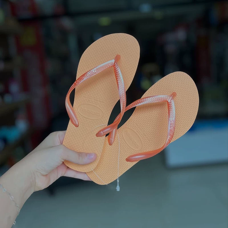 [Оригинальные сланцы Havana Havaianas женские шлепанцы с узкой подошвой противоскользящие]