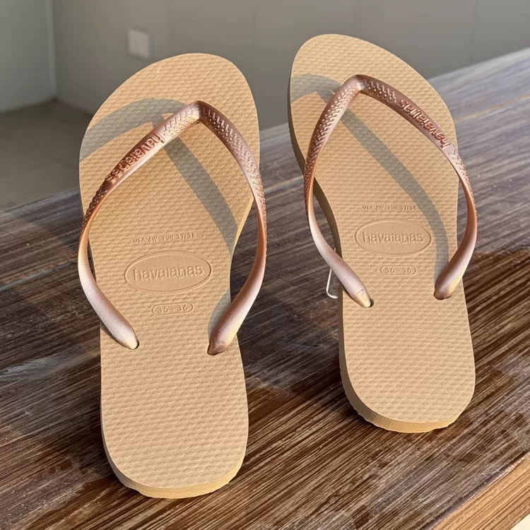 [Оригинальные сланцы Havana Havaianas женские шлепанцы с узкой подошвой противоскользящие]