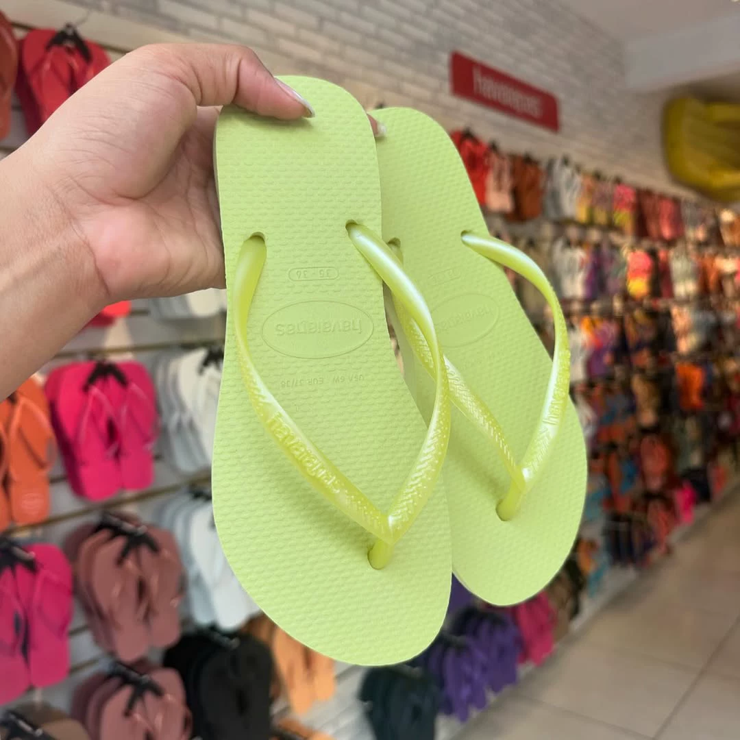 [Оригинальные сланцы Havana Havaianas женские шлепанцы с узкой подошвой противоскользящие]