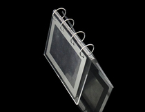 Acrylic desk calendar creative transparent crystal high-grade calendar calendar V-shaped flip photo frame factory direct sales