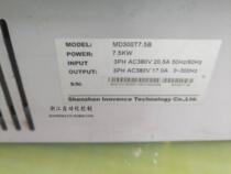 Inovance MD300 inverter MD300T7 5B 380V7 5KW Second-hand