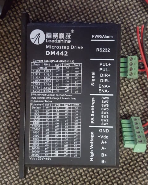 Old * Lei Sai stepper driver DM442 DM442-IO-24 original second-hand 8-9 into new