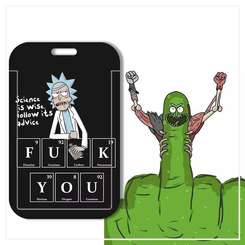 Rick and Morty Bus Card Protective Cover Keychain Student Id Hard Shell Campus Card Holder Work Badge Rick and Morty Bus Card Protective Cover Keychain Student Id Hard Shell Campus Card Holder Work Badge