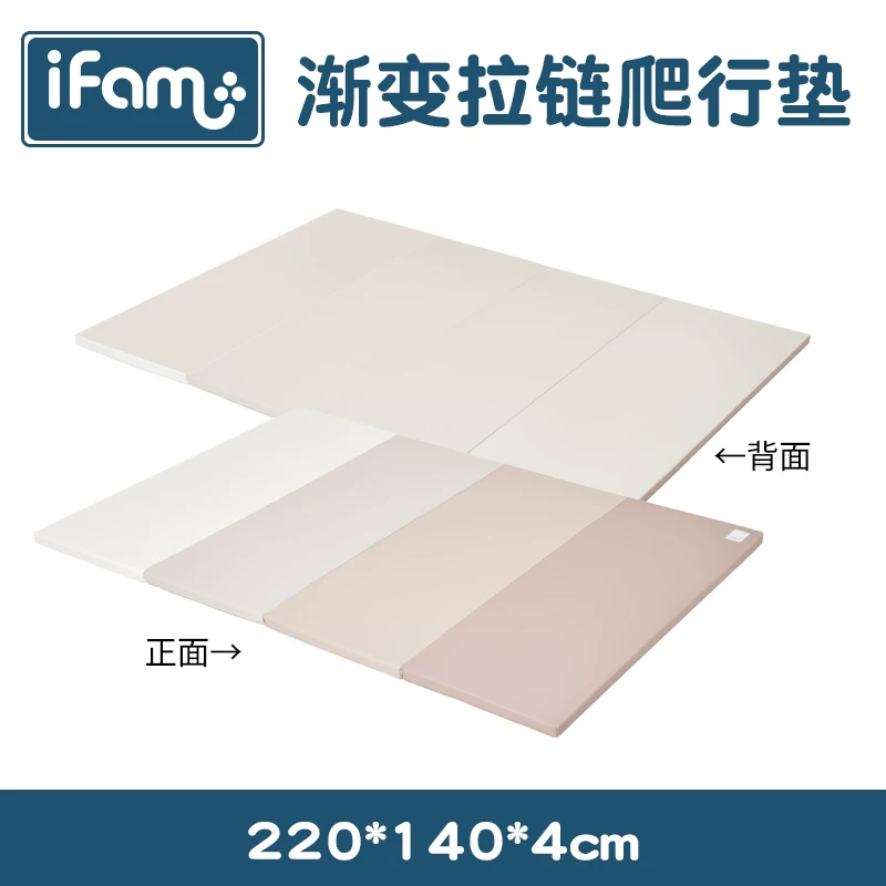 Градиентный зиппер IFAM 220см*140см бесшовная складывающаяся ползательная подкладка