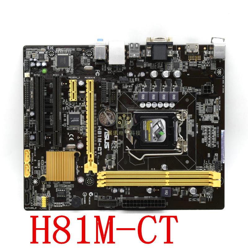 Tsinghua Tongfang ASUS OEM H81M-CT 1150-pin CPU motherboard supports HDMI with COM port dual PCI