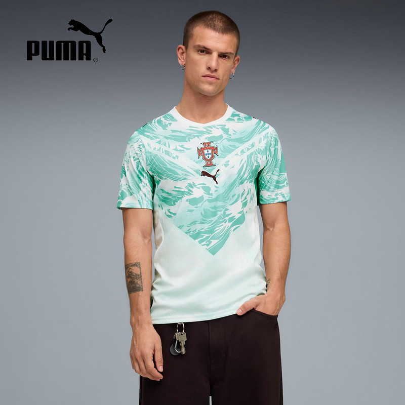 Puma Short-Sleeved 2026 Spring Men's World Cup Portugal Team Away Fan Version Jersey T-Shirt 783288-02