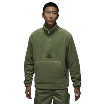 NIKE Nike Mens Fleece Sweatshirt Winter New Polar Fleece Half-Zip Stand Collar Pullover FD7864-340